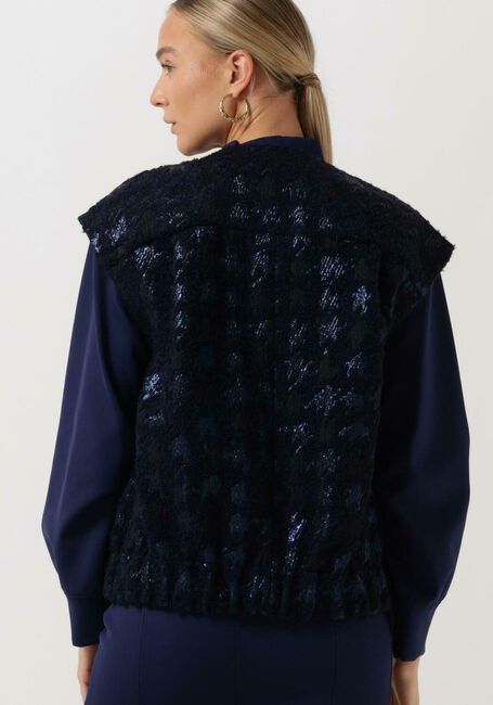 Donkerblauwe SEMICOUTURE Gilet Y2WN04 - large