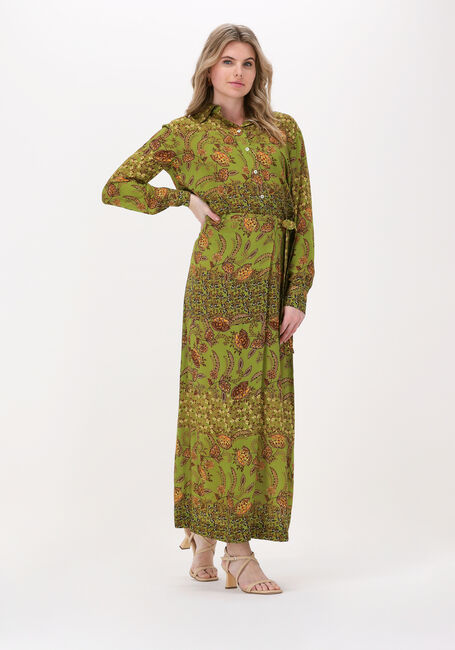 Groene VANILIA Maxirok LONG PRINTED WRAP SKIRT - large