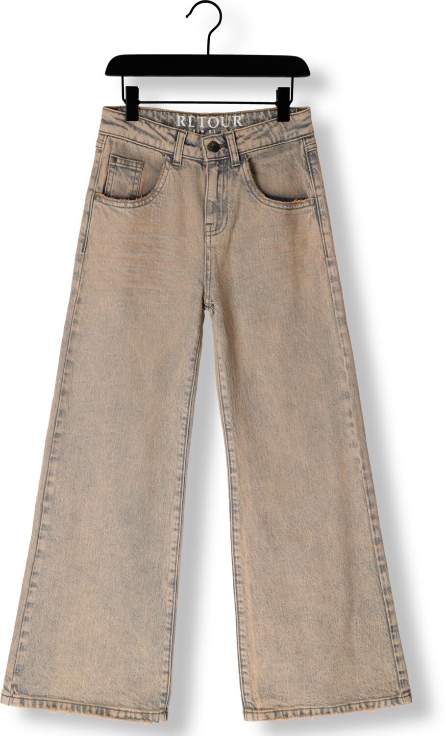 Retour Jeans high waist loose fit jeans Kira Wide warm brandy