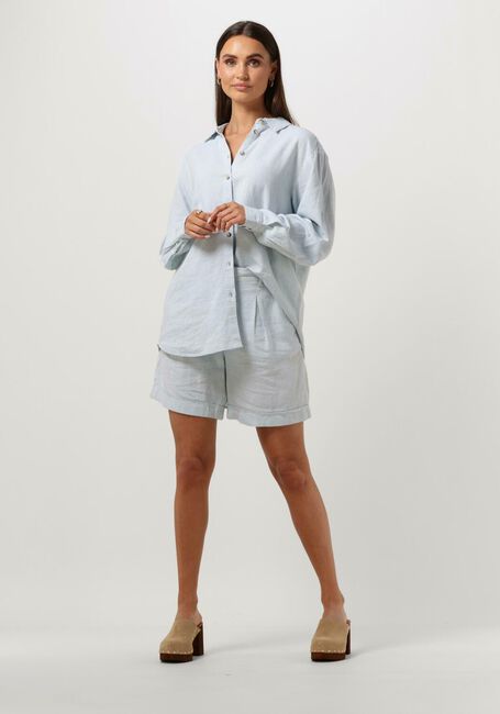 Lichtblauwe MSCH COPENHAGEN Blouse MSCHKARIMA GINIA SHIRT - large