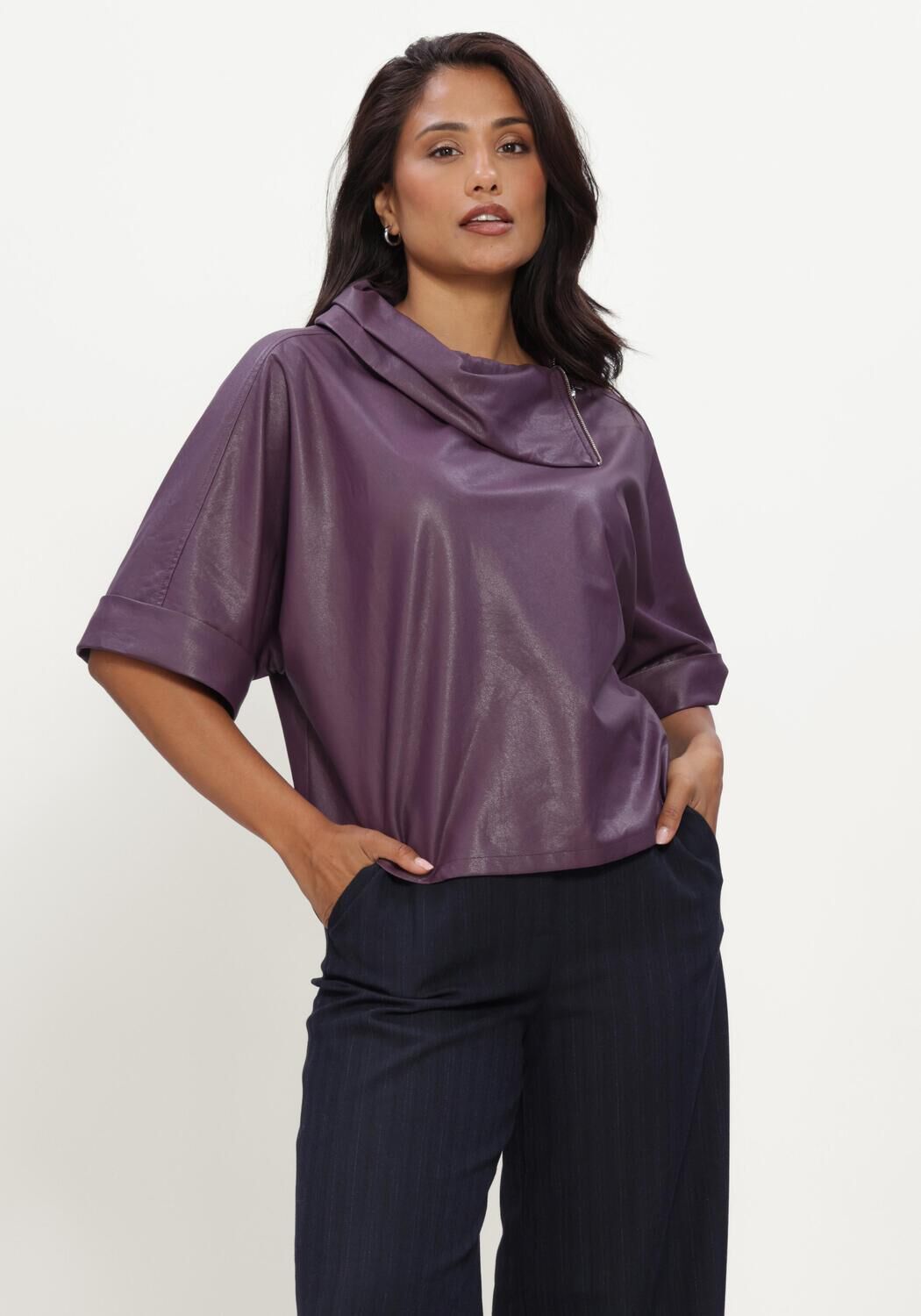 Paarse CAROLINE BISS Blouses 4609 - large