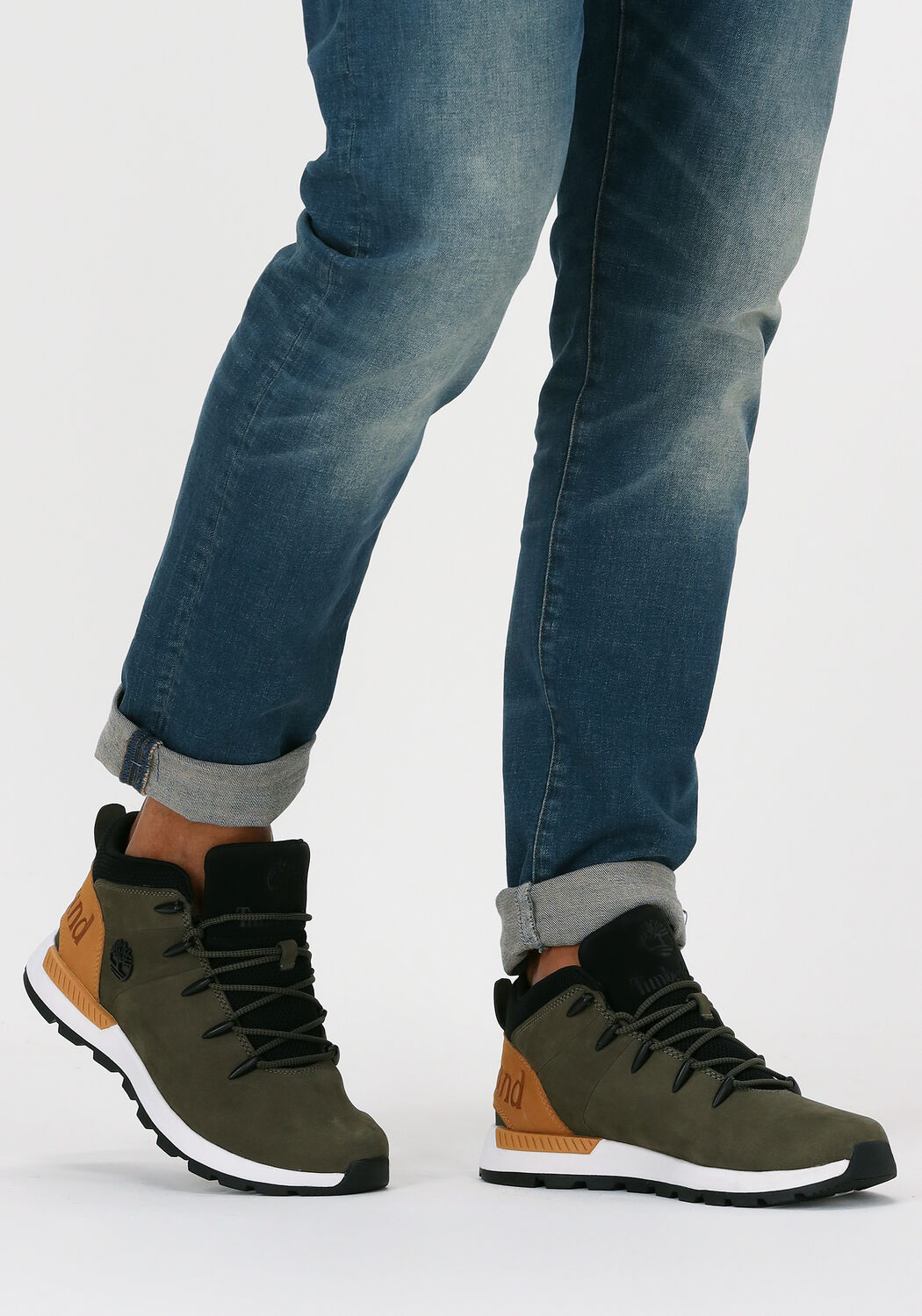 Groene TIMBERLAND Veterboots SPRINT TREKKER MID MEN | Omoda