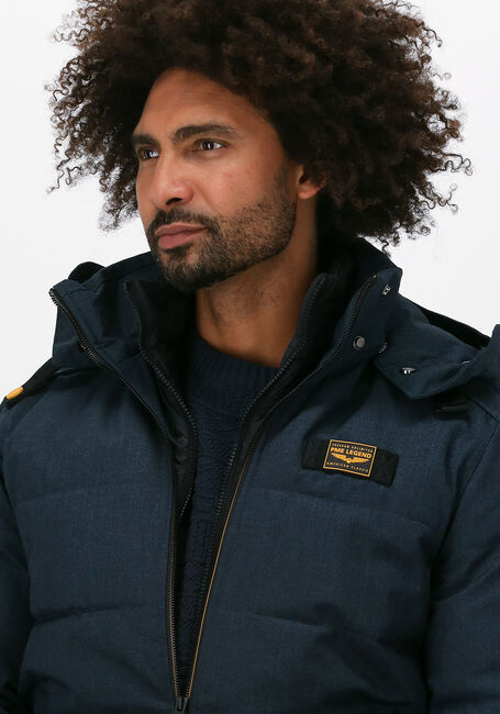 Blauwe PME LEGEND Gewatteerde jas BOMBER JACKET SKYTRUCK ICON ME - large