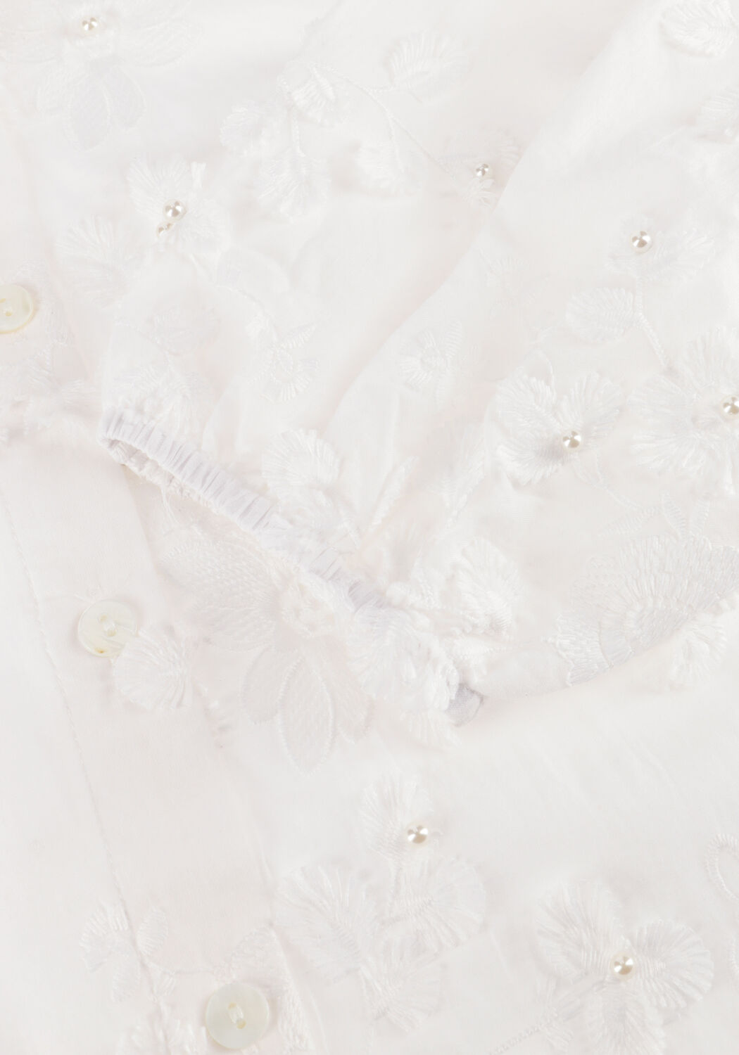 Witte AAIKO Blouses LIEN BEADS CO 522 - large