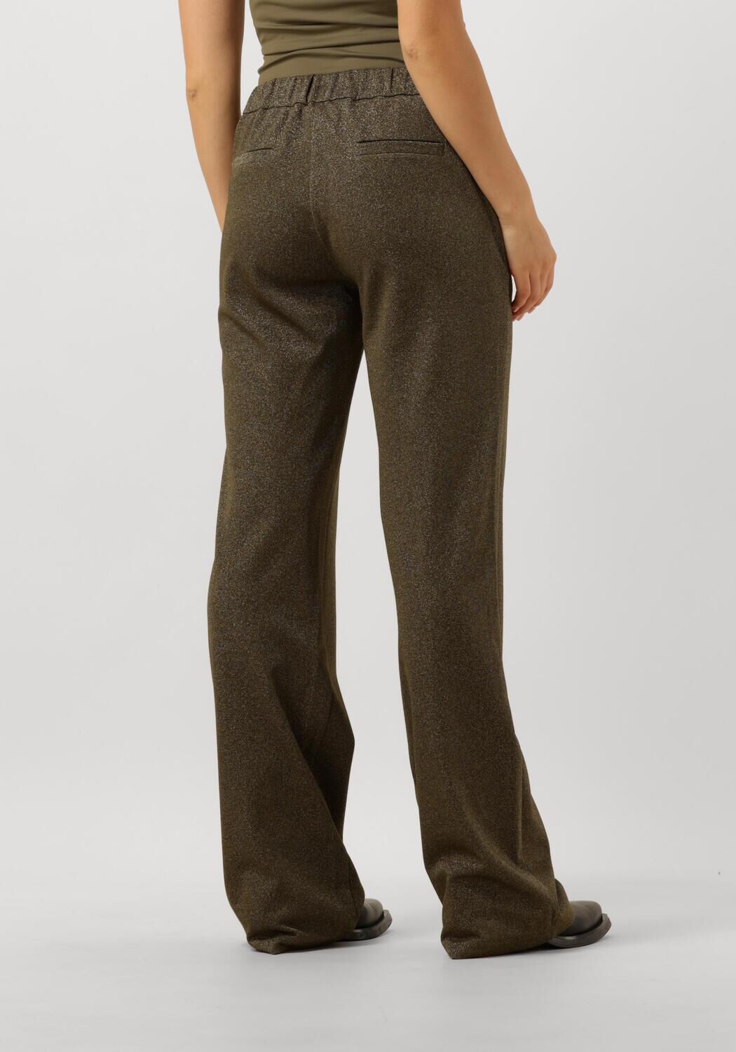 NUKUS Dames Broeken Britt Pants Lurex Olijf