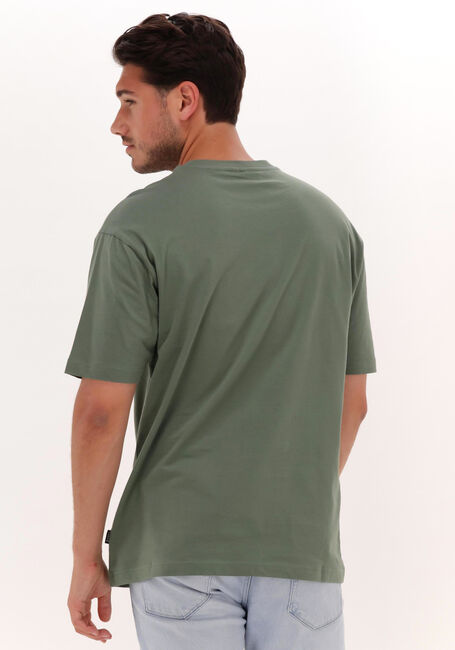 Groene COLOURFUL REBEL T-shirt L'ISOLA WASHED BASIC TEE - large