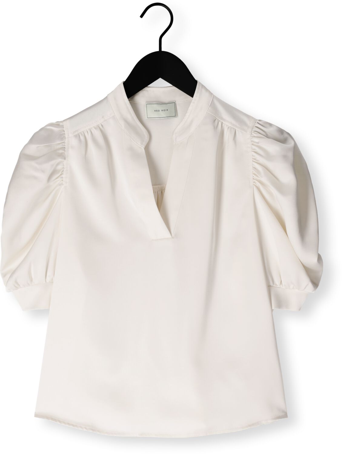 NEO NOIR Dames Blouses Roella Heavy Sateen Blouse Gebroken Wit