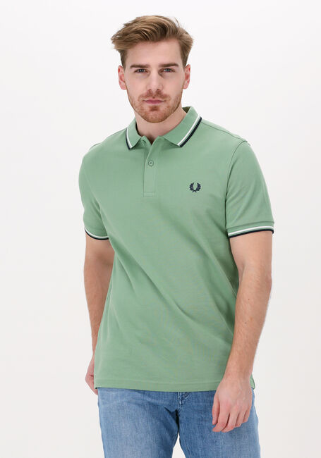 Groene FRED PERRY Polo TWIN TIPPED FRED PERRY SHIRT - large