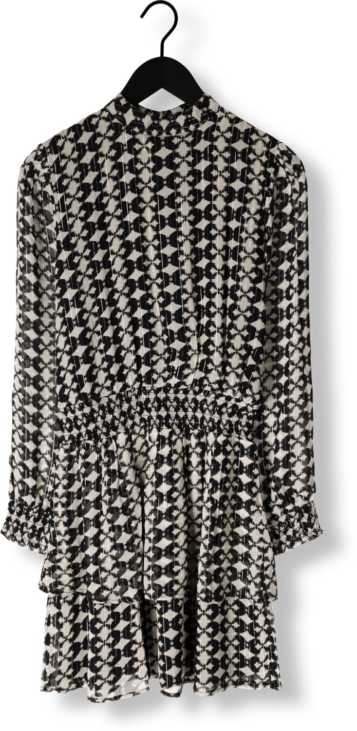AAIKO Dames Jurken Gabry Ikat Dot Vis 515 Zwart