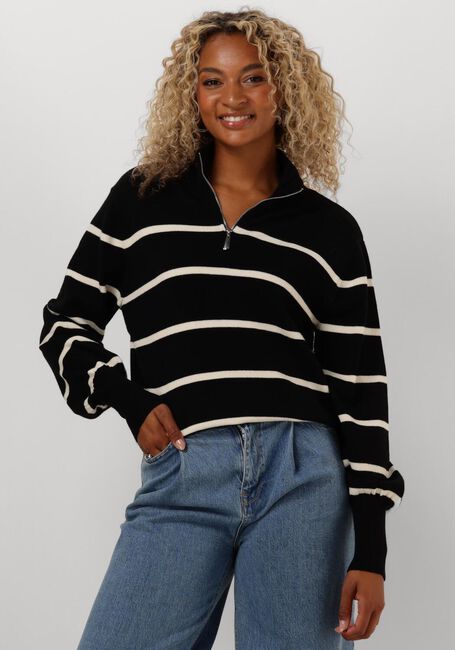 Zwarte Y.A.S. Trui YASSHANTI LS KNIT PULLOVER - large
