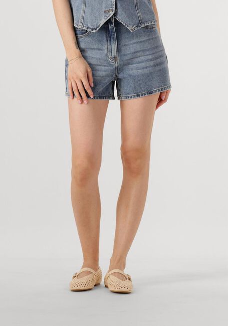 Blauwe ROUGE EDIT Shorts ROUJOLIE HW WF DENIM SHORTS - large