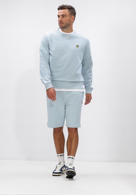 Lichtblauwe LYLE & SCOTT Sweater CREW NECK SWEATSHIRT - large