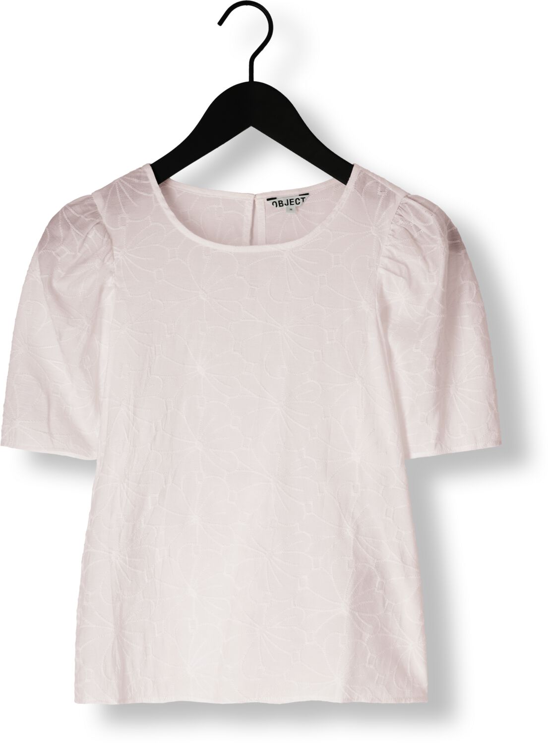 OBJECT Dames Tops & T-shirts Objilly S s Re O-neck Top 138 Wit