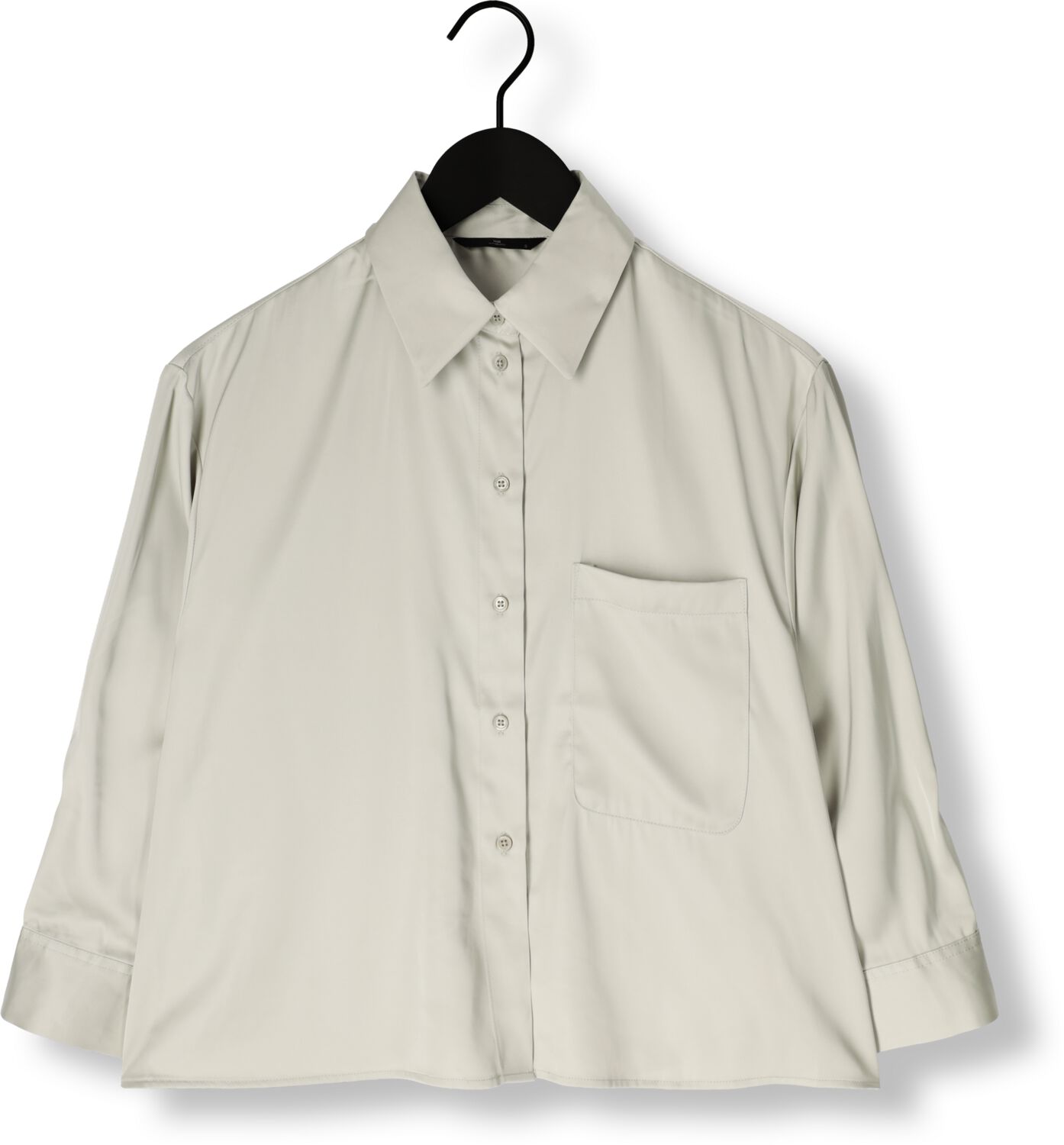 WITHBLACK Dames Blouses Wblpaddie Sateen Shirt Lichtgrijs