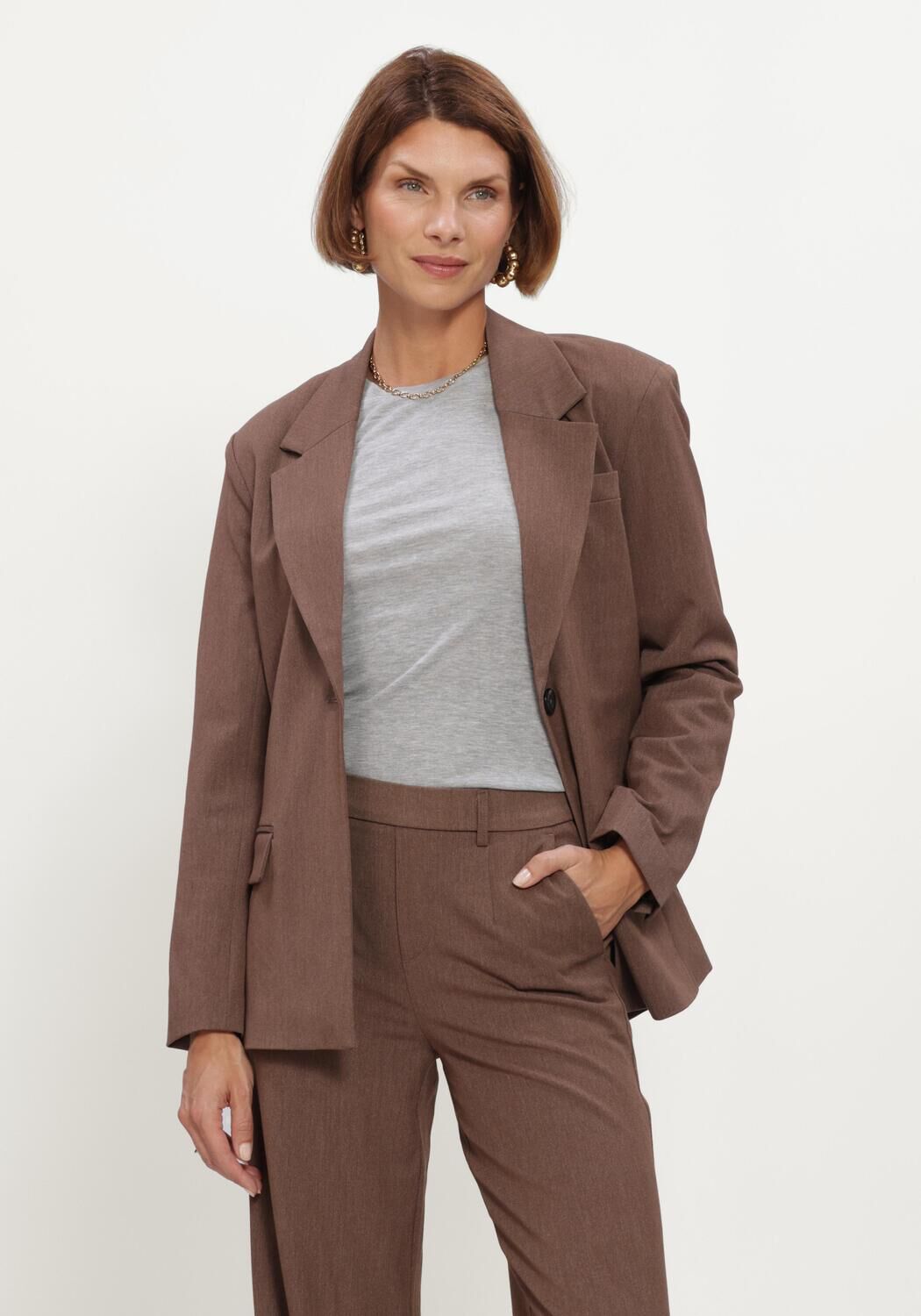 Bruine OBJECT Blazer OBJLISA LO BLAZER NOOS - large