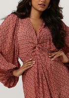 Rode SISSEL EDELBO Midi jurk CHERILYN DRESS - medium