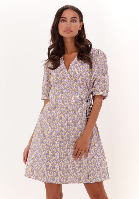 Multi MSCH COPENHAGEN Mini jurk BERIN HADDIS 2/4 WRAP DRESS AOP - large