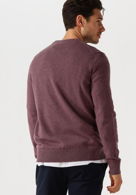 Paarse LYLE & SCOTT Trui LAMBSWOOL BLEND CREW NECK JUMPER - large