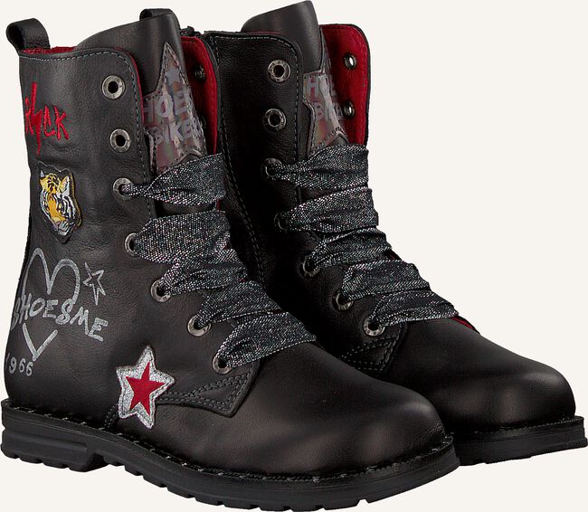 Zwarte SHOESME Veterboots DE9W095 Zwarte SHOESME Veterboots DE9W095 - large