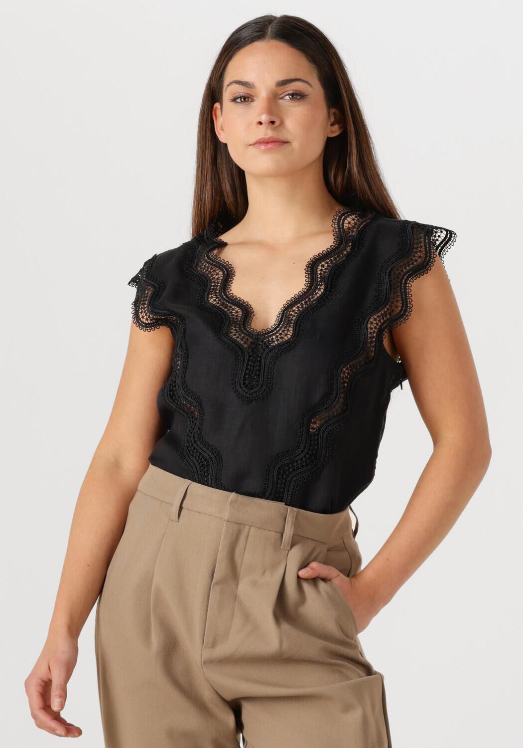 COPENHAGEN MUSE Dames Tops & T-shirts Natuli Top Zwart