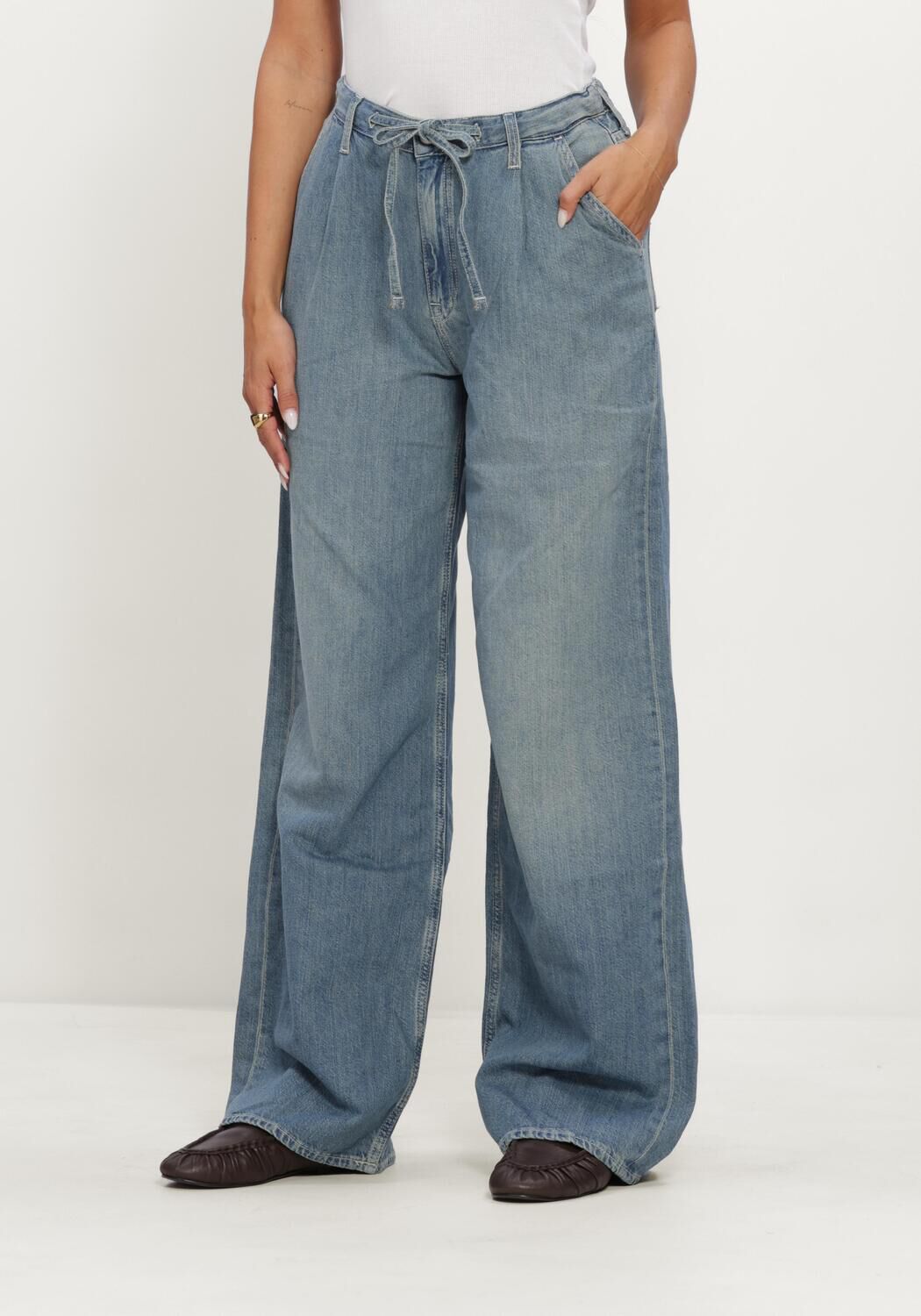 Blauwe TOMMY JEANS Jeans CHARLIE MR LOOSE WD TIE CJ6039