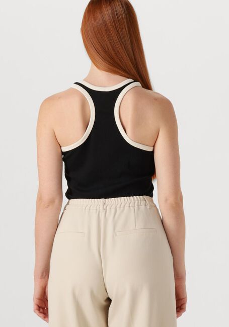 Zwarte SUMMUM Top SINGLET RIB JERSEY - large