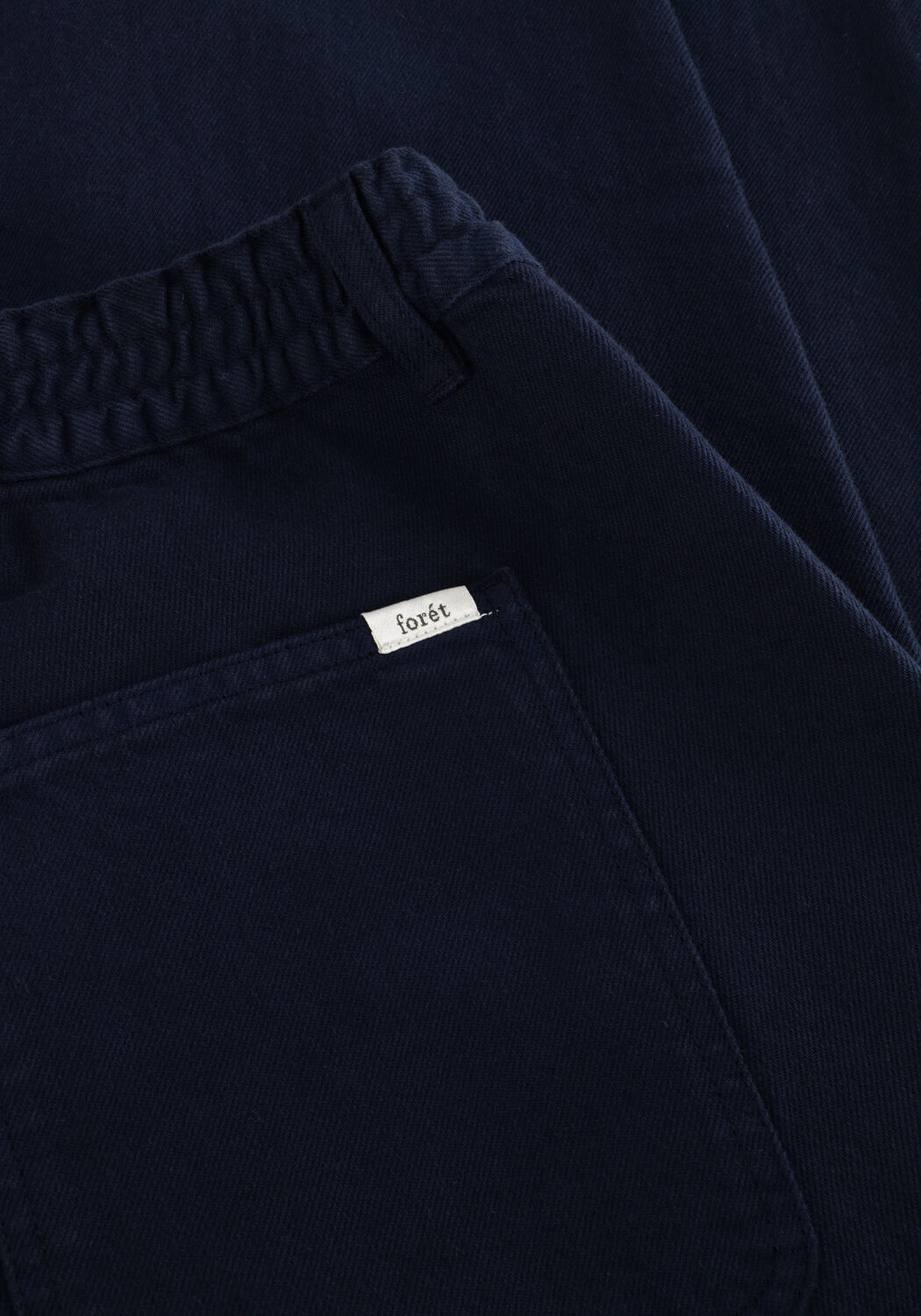 Donkerblauwe FOR&Eacute;T Chino CLAY TWILL PANTS - large