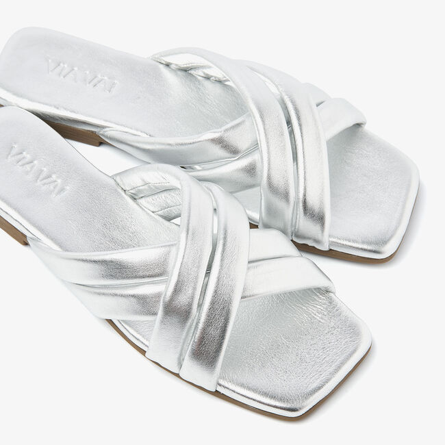 Zilveren VIA VAI Slippers KIKI LOT - large
