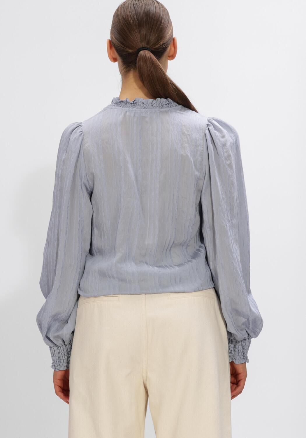 Blauwe CO'COUTURE Blouses KESI V-BLOUSE - large