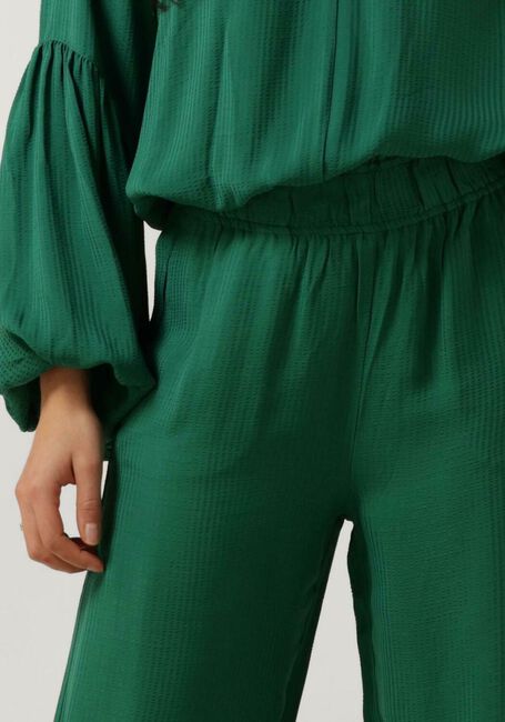 Groene BY-BAR Wijde broek ROBYN SATIN STRIPE PANTS - large