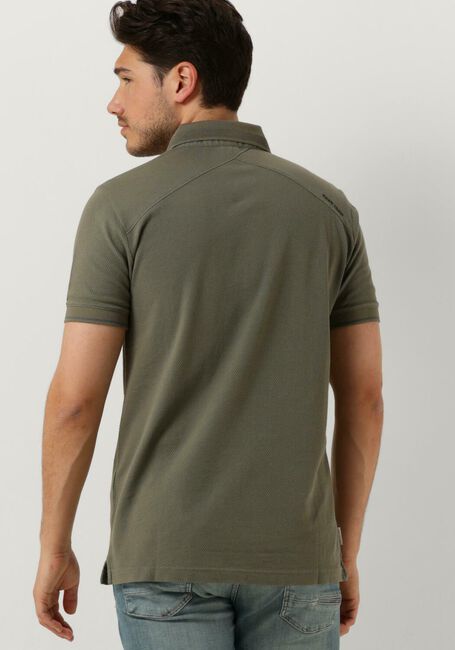 Groene CAST IRON Polo SHORT SLEEVE POLO POPCORN - large