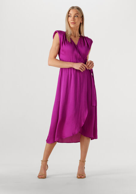 Paarse SUNCOO Midi jurk CESARIA - large