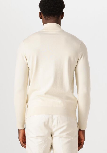 Ecru PROFUOMO Trui HALF ZIP LUXURY BASIC - large