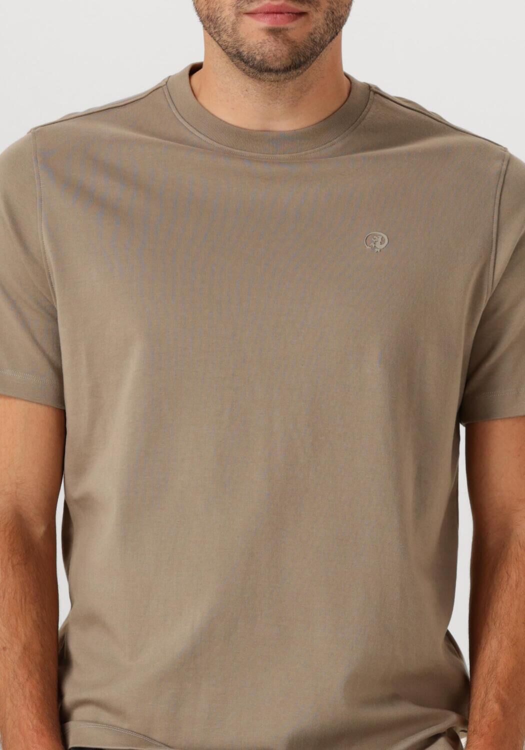 CAST IRON Heren Polo's & T-shirts Regular Fit Interlock Beige