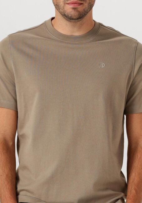 Beige CAST IRON T-shirt REGULAR FIT INTERLOCK - large