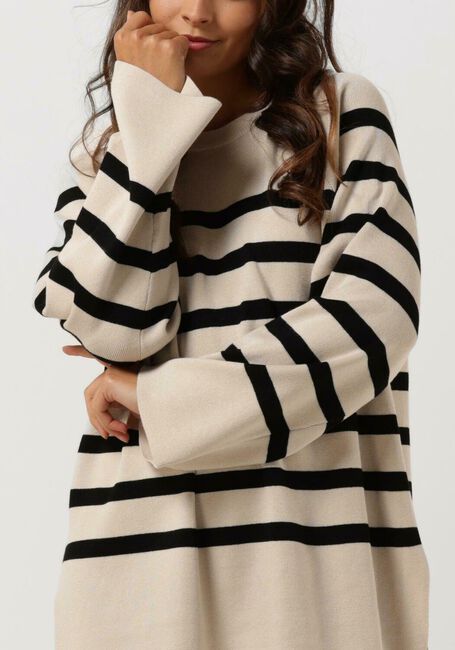 Beige OBJECT Trui OBJESTER LS KNIT TOP - large