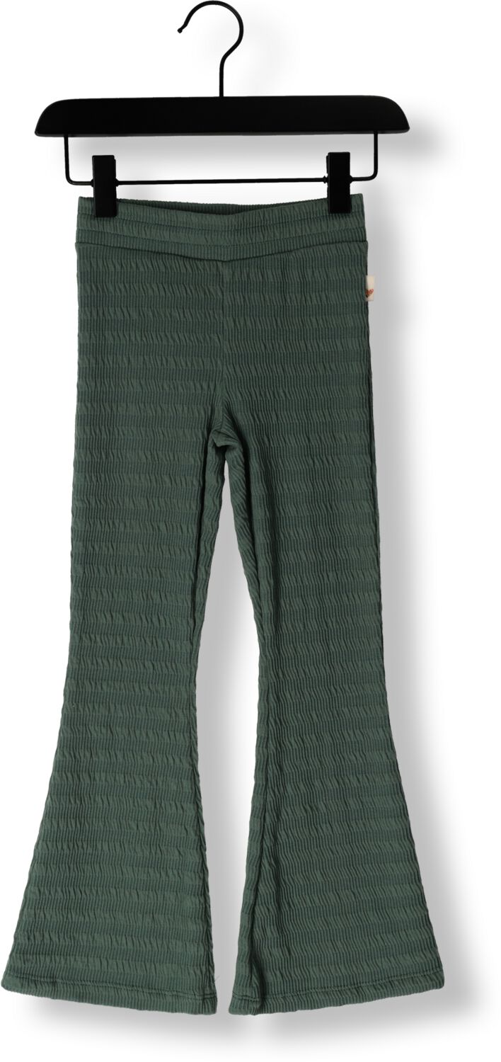 Moodstreet regular fit broek met all over print groen Meisjes Stretchkatoen 110 116