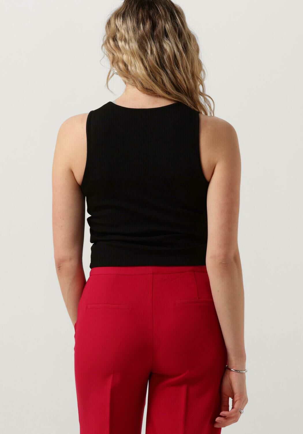 ANOTHER LABEL Dames Tops & T-shirts Abelia Top S l Zwart