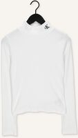 Witte CALVIN KLEIN Coltrui RIB MOCK NECK Witte CALVIN KLEIN Coltrui RIB MOCK NECK - medium