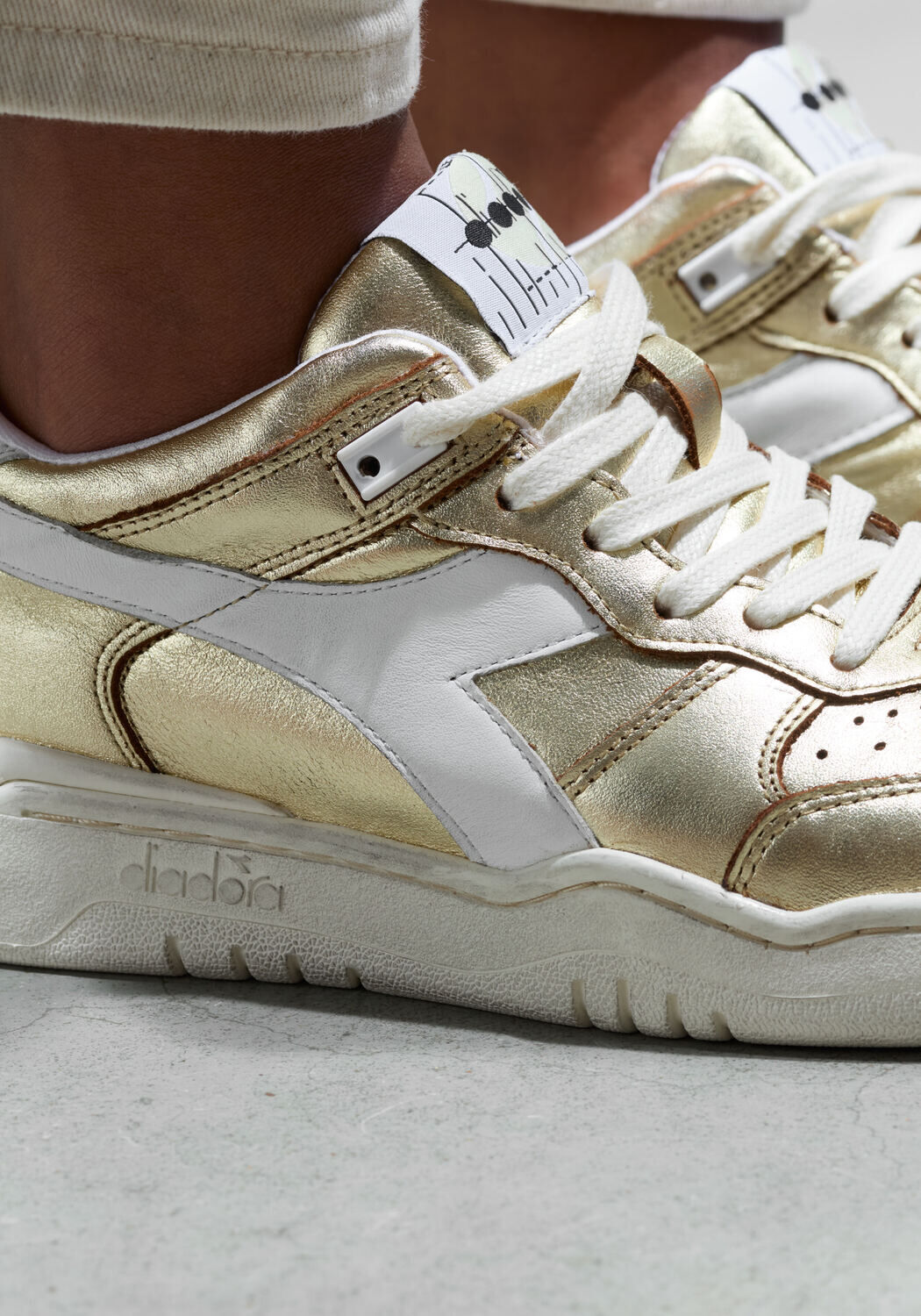 Gouden DIADORA Hoge sneakers MET BASKET SNEAKER - large