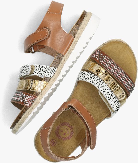 Bitto Properties Dames Sandalen Bruin Platte Sandalen Dames