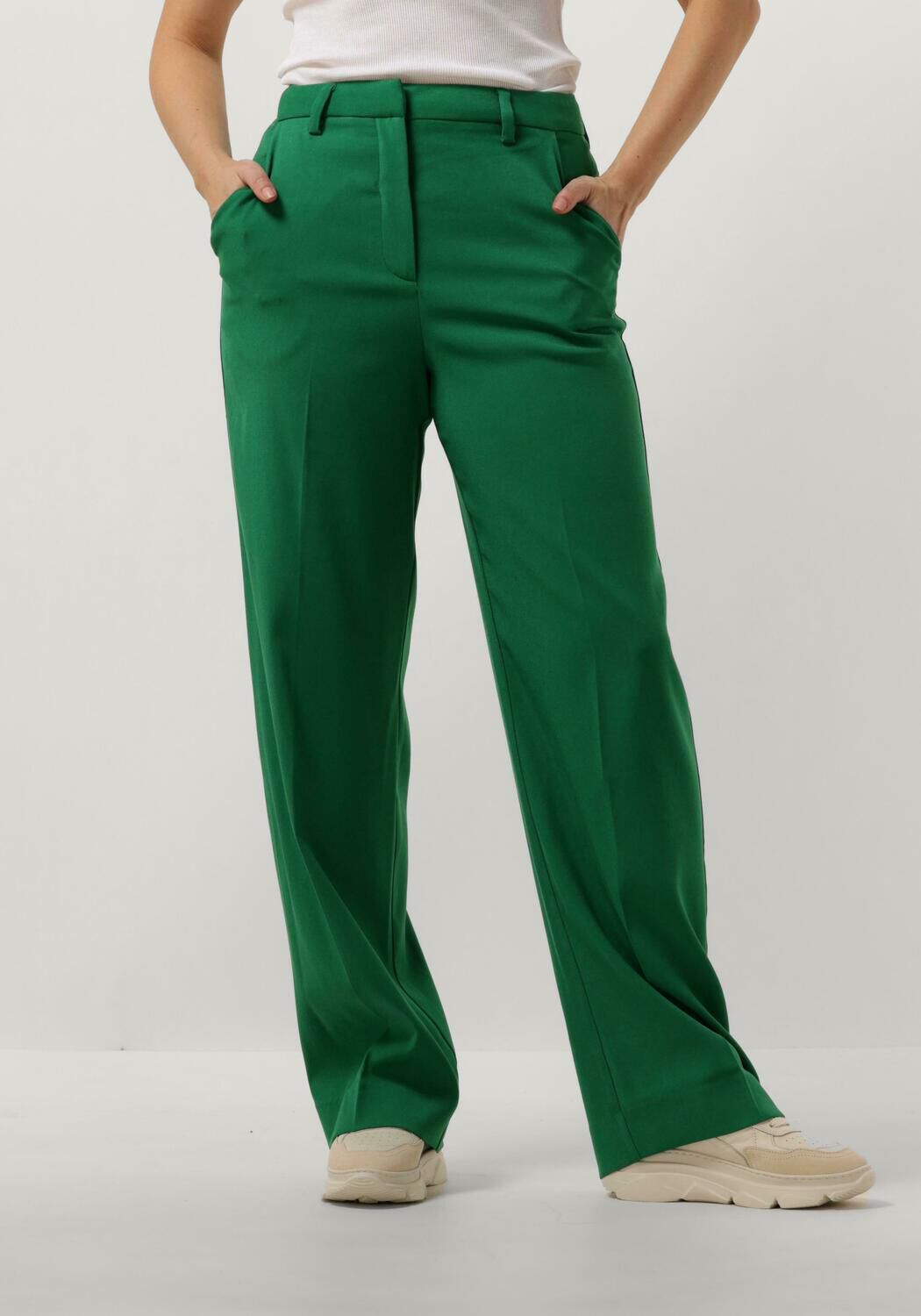 MINUS Dames Broeken Livina Straight Leg Pant Groen