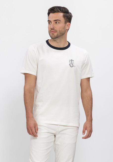 Witte BUTCHER OF BLUE T-shirt CLASSIC ANCHOR TEE - large