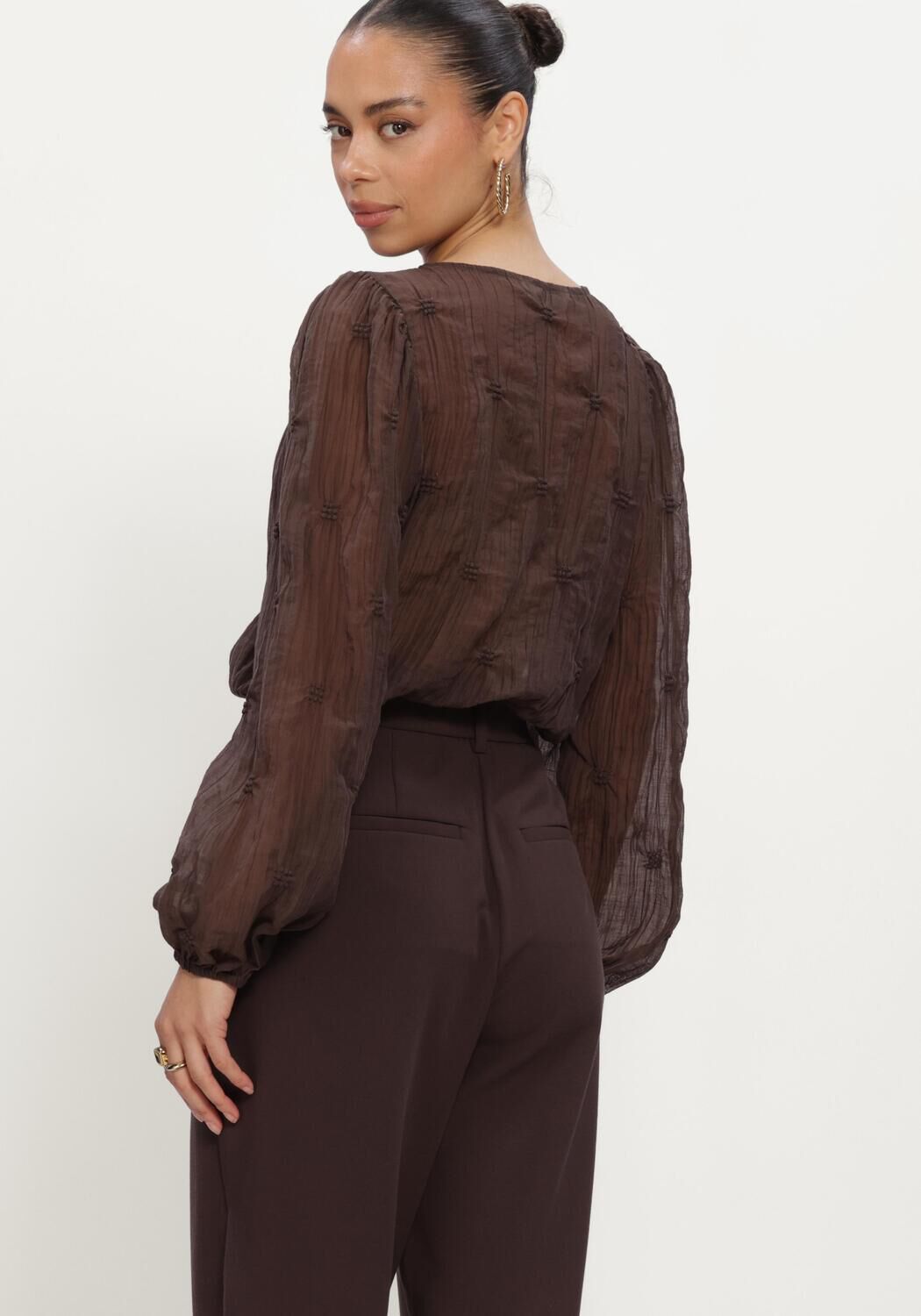 Bruine MSCH COPENHAGEN Top MSCHCAROLINA TOP - large