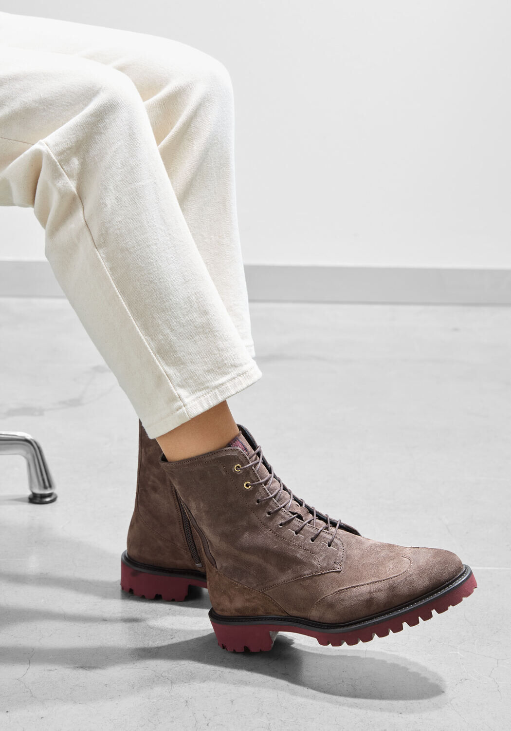 Bruine FLORIS VAN BOMMEL Veterboots SELSI 02.05 - medium