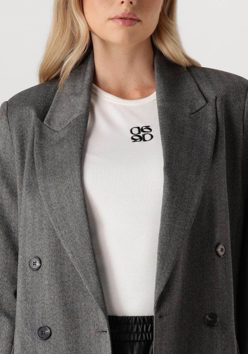 DANTE6 Dames Blazers Ceto Herringbone Blazer Grijs