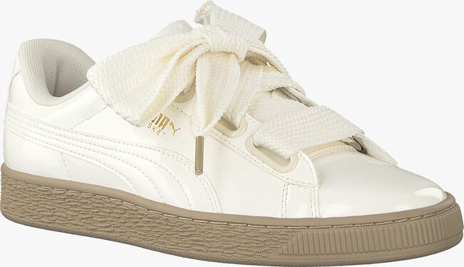 Witte PUMA Sneakers BASKET HEART PATENT - large