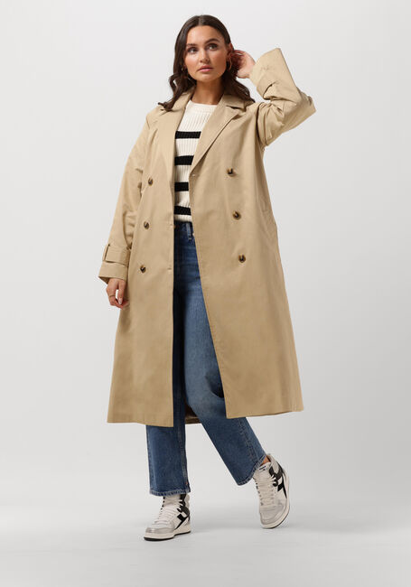 Beige OBJECT  OBJCLARA KEILY TRENCH COAT - large