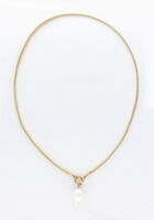 Gouden NOTRE-V Ketting NECKLACE PEARL