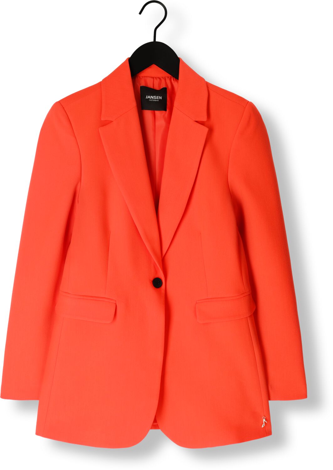 JANSEN AMSTERDAM Dames Blazers Wq238 Woven Blazer With Long Sleeve Oranje